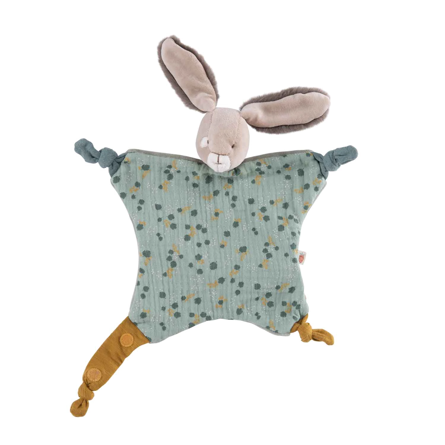 Moulin Roty Doudou Lapin Sauge 5 Moulin Roty Doudou Lapin Sauge – Image 5