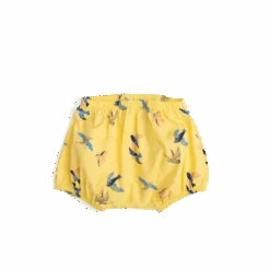 Bébés Produits Magasin 31 Moulin Roty Hanna Bloomer Popeline Jaune Motif Hirondelles