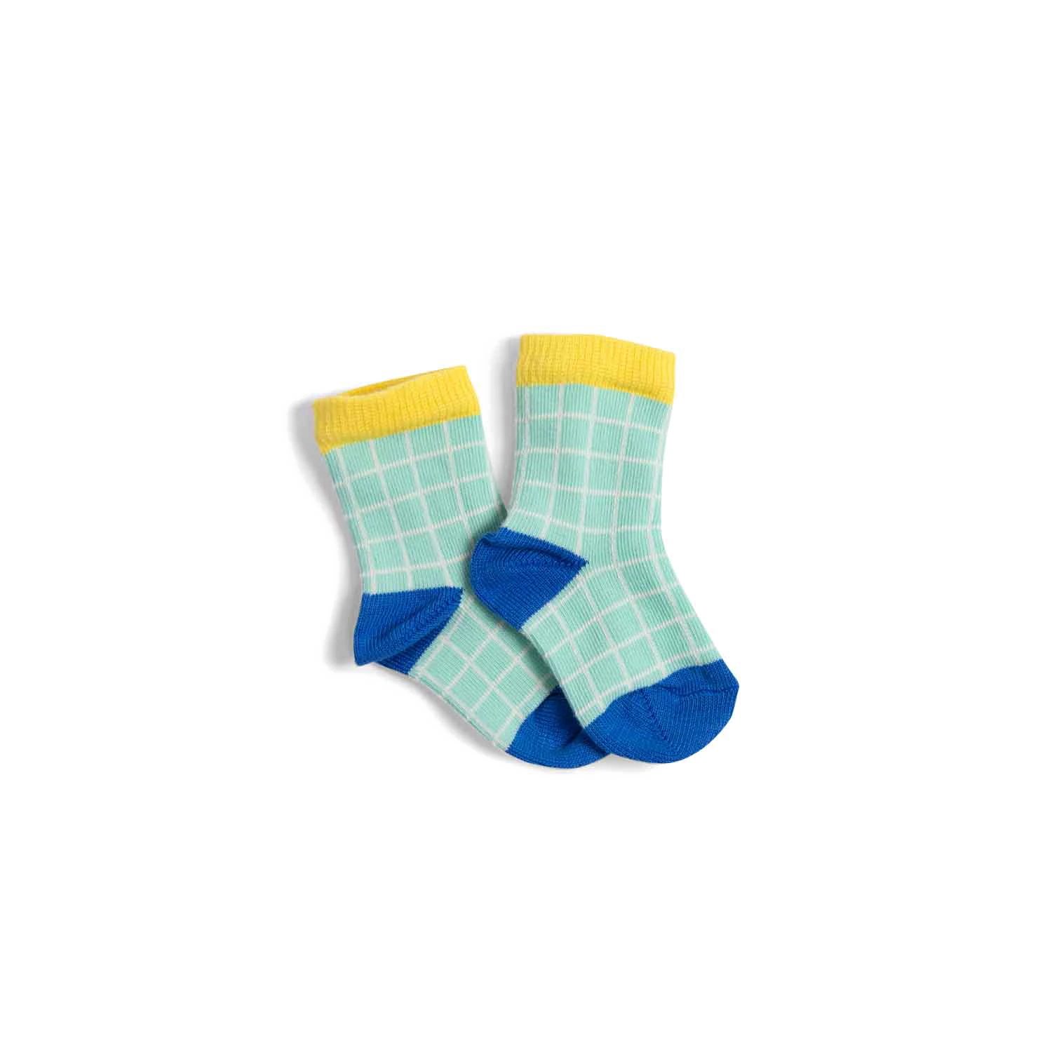 Moulin Roty Hardy Chaussettes Carreaux Vert/ecru 1 Moulin Roty Hardy Chaussettes Carreaux Vert/ecru
