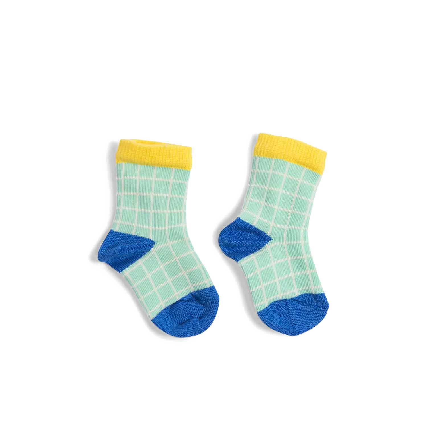 Moulin Roty Hardy Chaussettes Carreaux Vert/ecru 4 Moulin Roty Hardy Chaussettes Carreaux Vert/ecru – Image 4