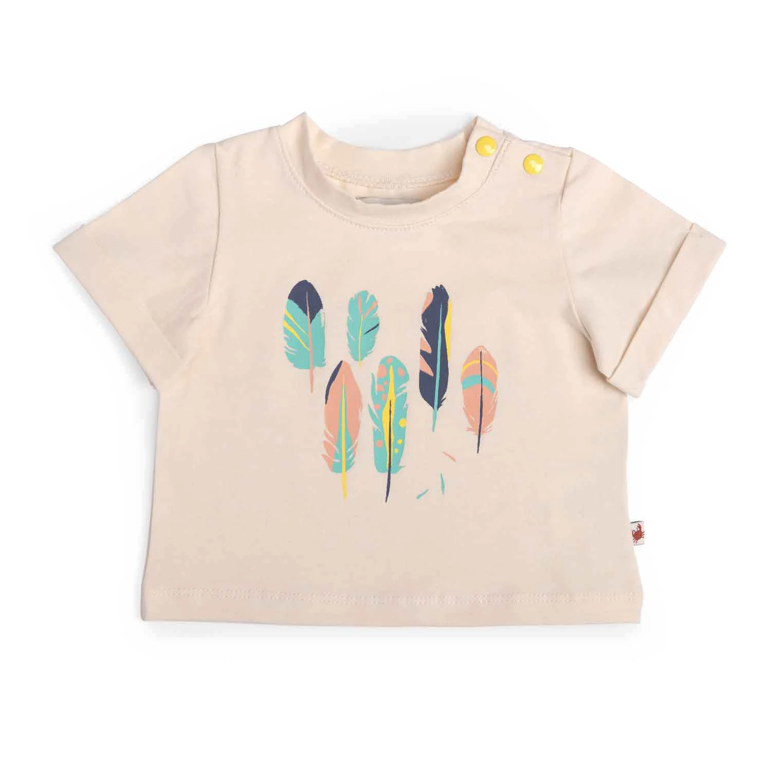 Moulin Roty Héloïse Tee-shirt Jersey Motif Plumes – Image 2