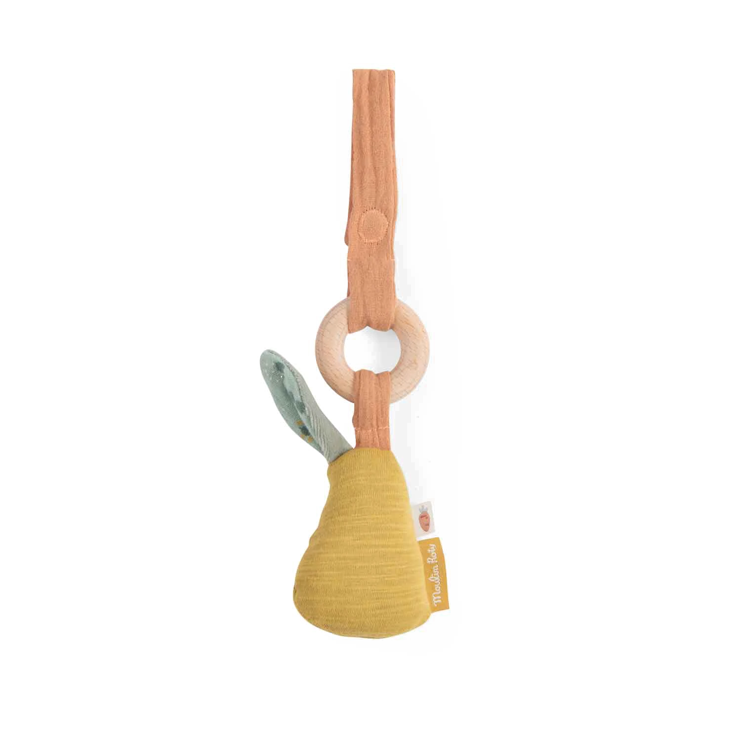 Moulin Roty Hochet Anneau Bois Poire 1 Moulin Roty Hochet Anneau Bois Poire