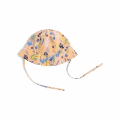 Moulin Roty Huguette Chapeau Popeline Motif Coquillages -Bébés Produits Magasin Huguette chapeau popeline rose imprime allover coquillages Bord de mer Moulin Ro 1 1