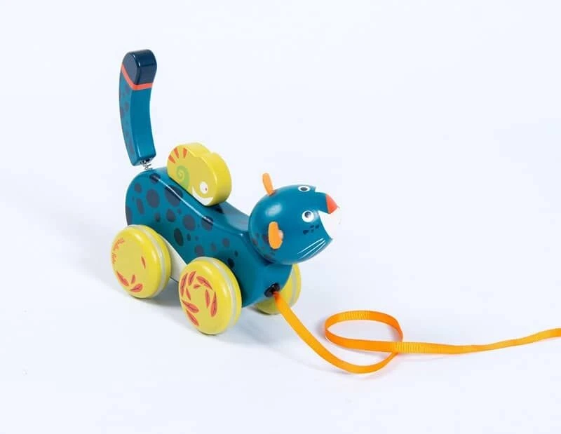 Moulin Roty Jouet à Tirer Panthère 2 Moulin Roty Jouet à Tirer Panthère – Image 2