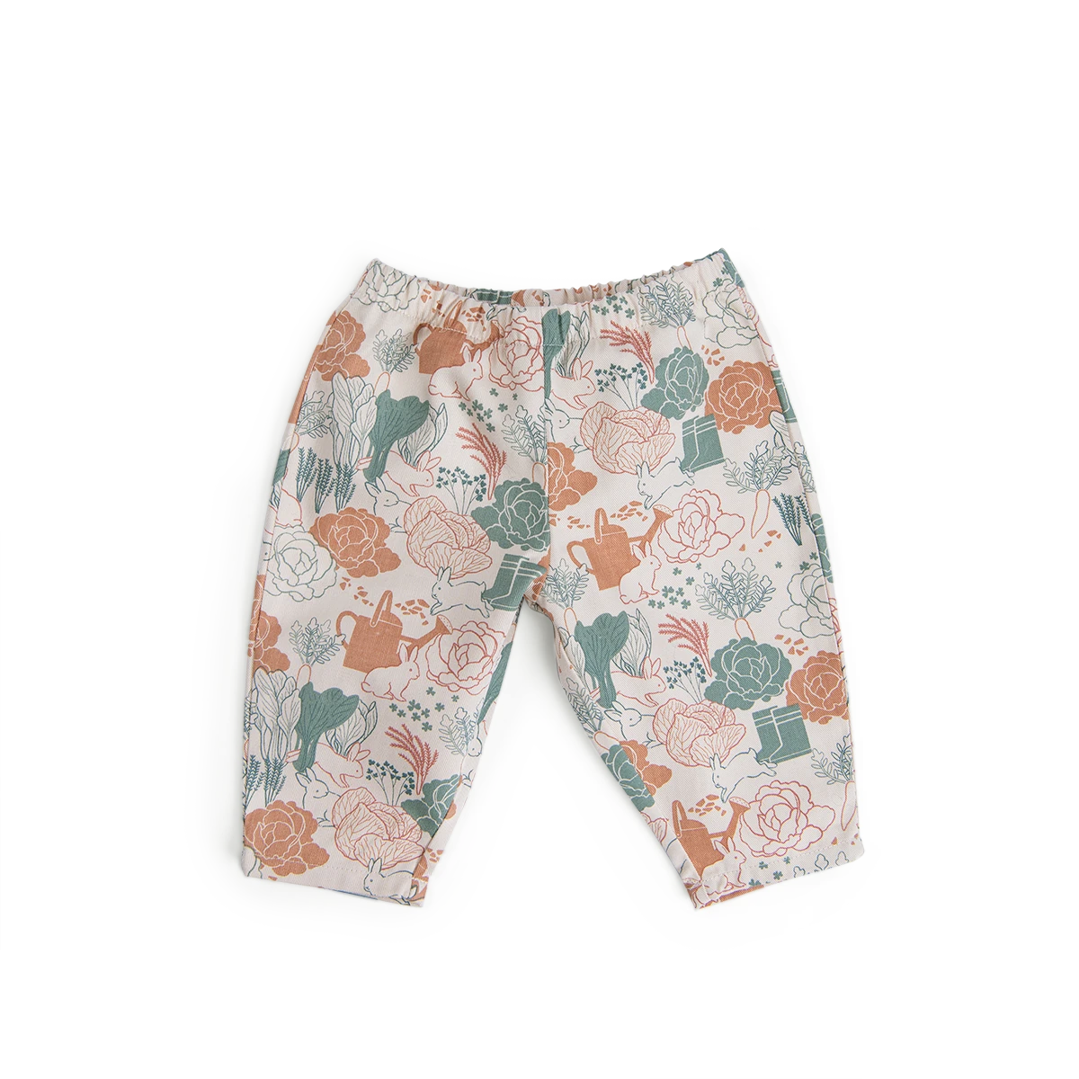 Moulin Roty Pantalon En Coton Imprimé Potager - Iroise