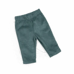 Moulin Roty Pantalon En Velours Bleu Vert - Ivon