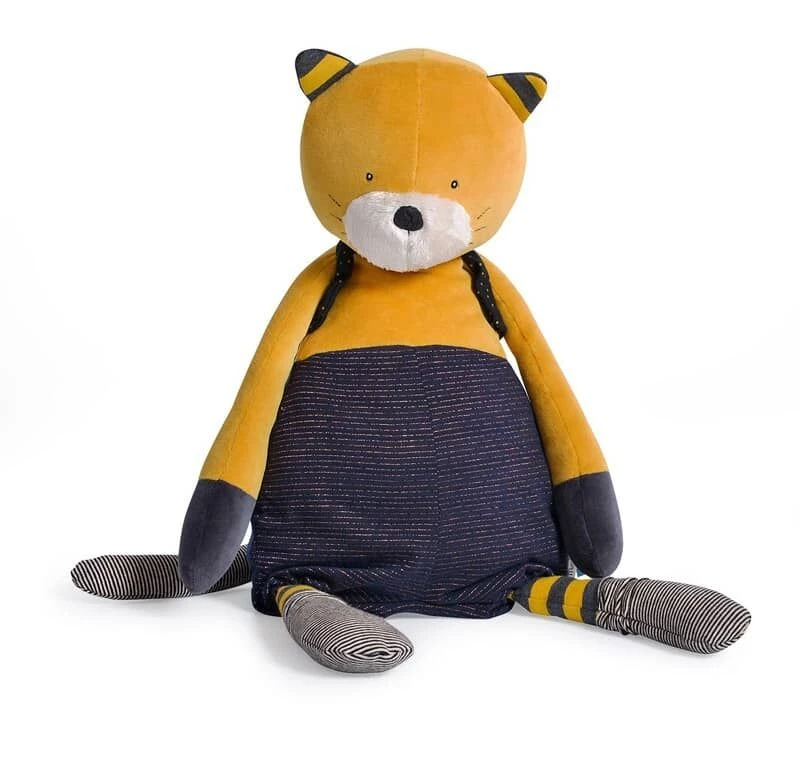 Moulin Roty Peluche Géante Chat Moutarde Lulu 1 Moulin Roty Peluche Géante Chat Moutarde Lulu