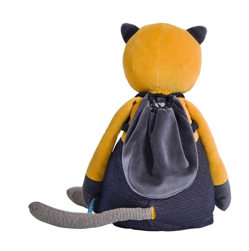 Moulin Roty Peluche Géante Chat Moutarde Lulu 2 Moulin Roty Peluche Géante Chat Moutarde Lulu – Image 2