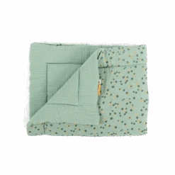 Moulin Roty Plaid Sauge -Bébés Produits Magasin Plaid sauge Trois petits lapins Moulin Roty 5 1