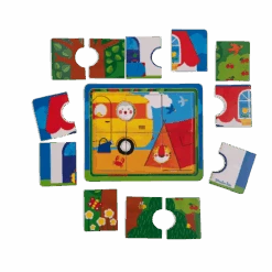 Moulin Roty Puzzle à 3 étages 12 Moulin Roty Puzzle à 3 étages -Bébés Produits Magasin Puzzle a 3 etages Les Popipop Moulin Roty 4