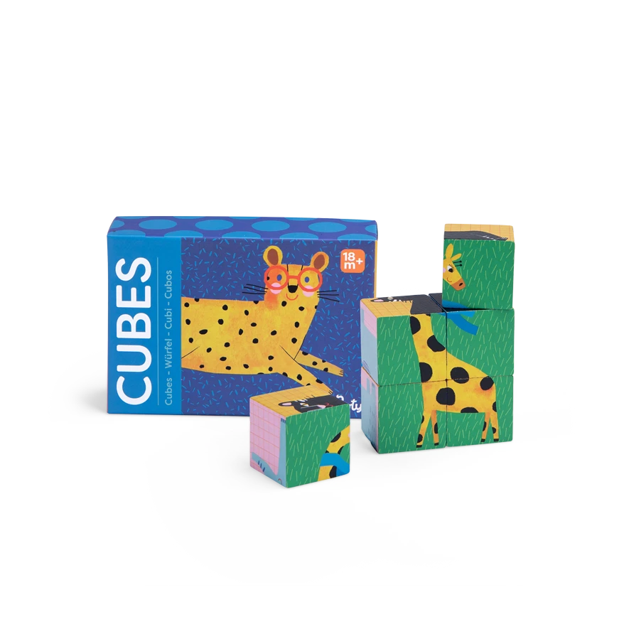 Moulin Roty Puzzle En Bois 6 Cubes 2 Moulin Roty Puzzle En Bois 6 Cubes – Image 2