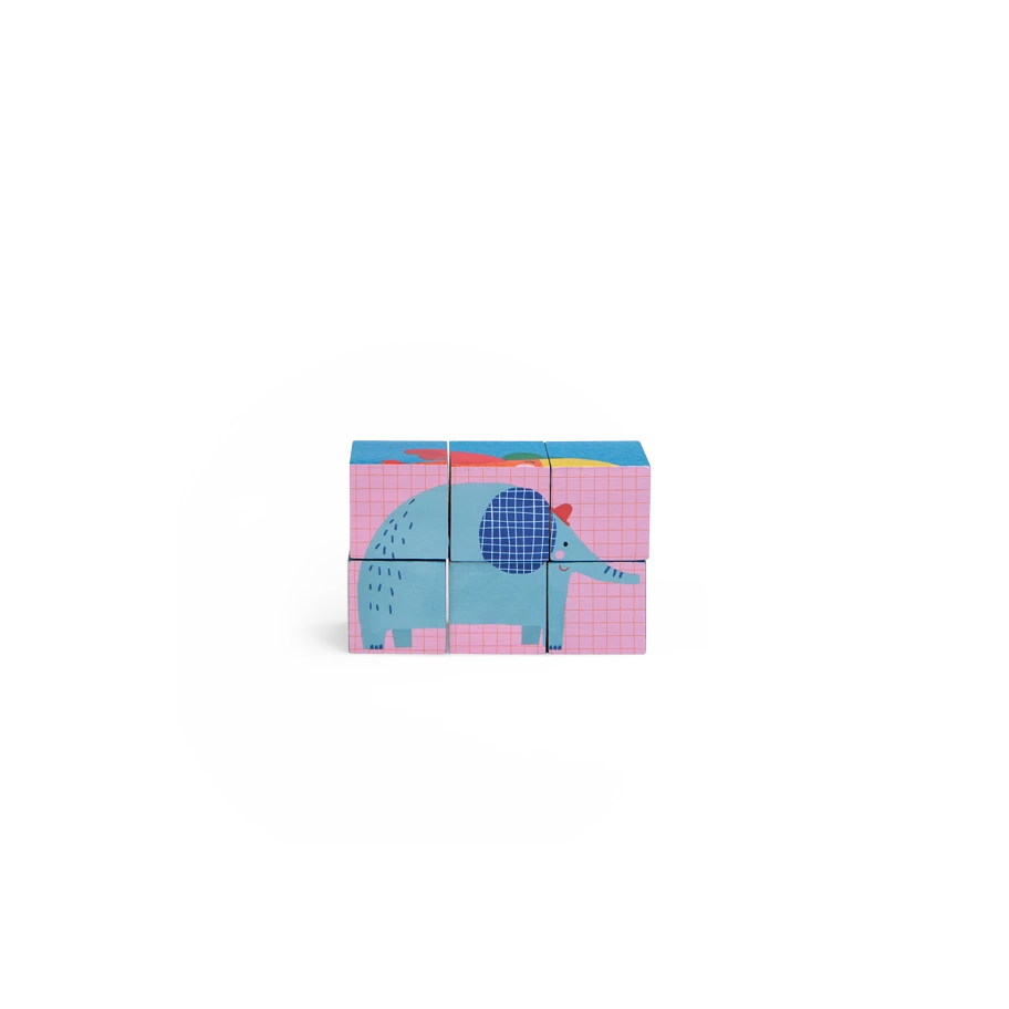 Moulin Roty Puzzle En Bois 6 Cubes 7 Moulin Roty Puzzle En Bois 6 Cubes – Image 7