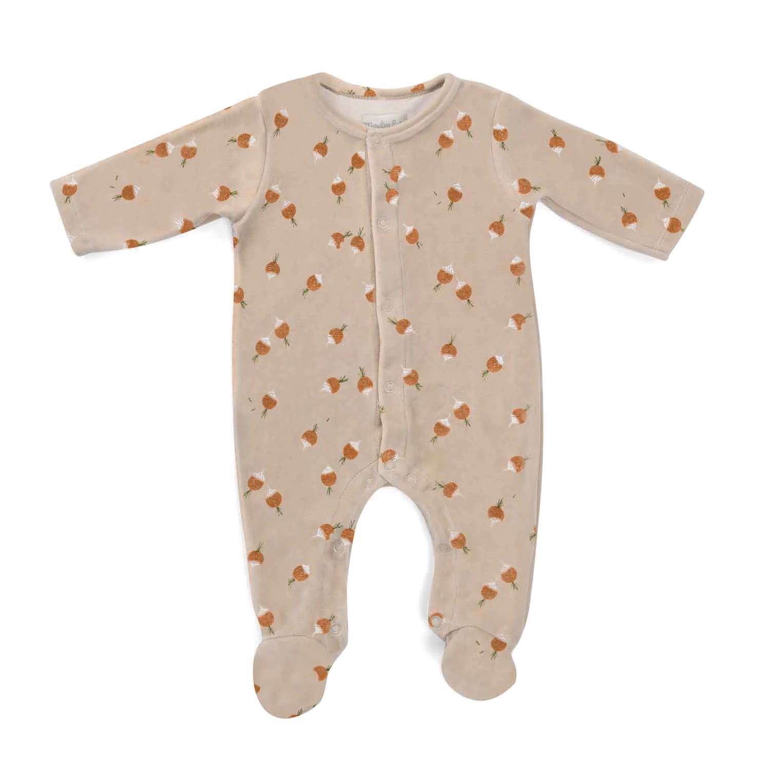 Moulin Roty Pyjama Velours Motif Radis 1 Moulin Roty Pyjama Velours Motif Radis