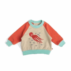 Moulin Roty Hercule Sweat-shirt Motif Pieuvre -Bébés Produits Magasin hercule 1