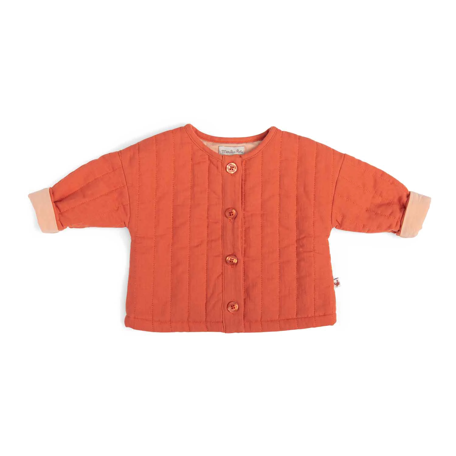 Moulin Roty Hermione Gilet Orange 3 Moulin Roty Hermione Gilet Orange – Image 3